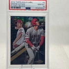 2019 Topps Gold Label - Shohei Ohtani #3 Class 1 Black PSA 10 !LQQK !! WOW WOW !