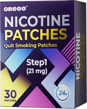 Quit Smoking Patches Step 1 21mg 30 Count Pack Craving Relief Stop Smoking Aid
