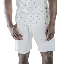 Men's Off-White Cotton Shorts Soft Relaxed Fit Lounge Shorts