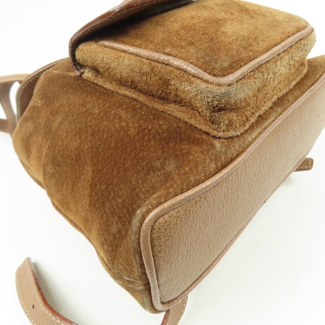 Gucci Vintage Bamboo Line Backpack Brown Leather Women's Used image 4