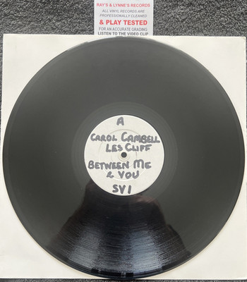 Carol Cambell Les Cliff Between Me & You 12'' PROMO 1983 TESTED VG+ VIDEO REGGAE