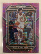 Panini Prizm Draft Picks Dillon Mitchell Purple Wave Prizm #35 Texas Longhorns