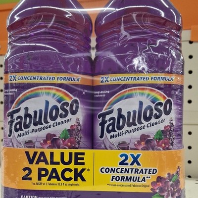 Fabuloso Multi-Purpose Cleaner 2X Concentrated Formula 2 Pack