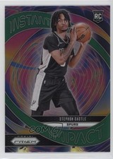 2024-25 Panini Prizm Instant Impact Green Prizm Stephon Castle #4 1b1g