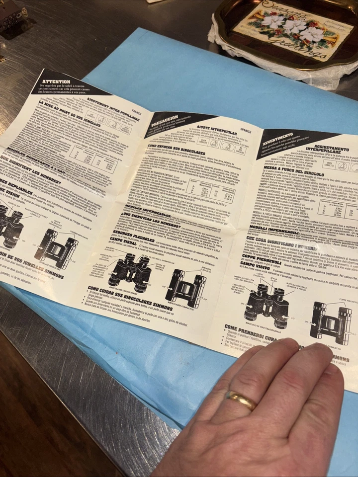 Simmons Binocular Instructions Only - Image 3 of 4