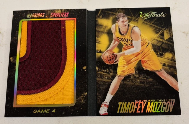 2015-16 Preferred Timofey Mozgov NBA FINALS GAME USED Patch Booklet - ERROR NO #