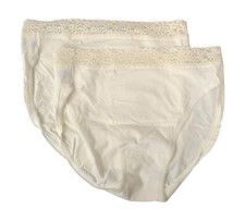 SLOGGI women's briefs with lace at the waist, 2-pack, stretch cotton underwear,