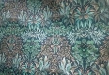 Designers Guild Karakusa Velvet Fabric Midnight 134cm x 88cm