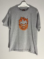 Vintage Made In USA Spitfire Skateboarding Wheels Company Themed Shirt