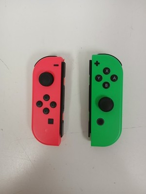 Nintendo Switch Joy-con Green and Pink Controllers *FOR PARTS*