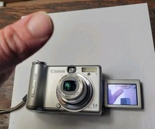 Canon PowerShot A95 5.0 MP Digital Flip Selfie Camera TESTED WORKS