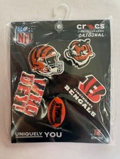Crocs Jibbitz Cincinnati Bengals NFL Shoe Charms 5-Pack Official Licensed New