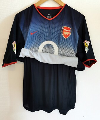 ARSENAL Player Issue jersey 2002/03 #3 COLE Double Layer | eBay