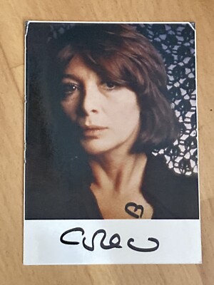 Autogrammkarte Juliette Greco handsigniert 