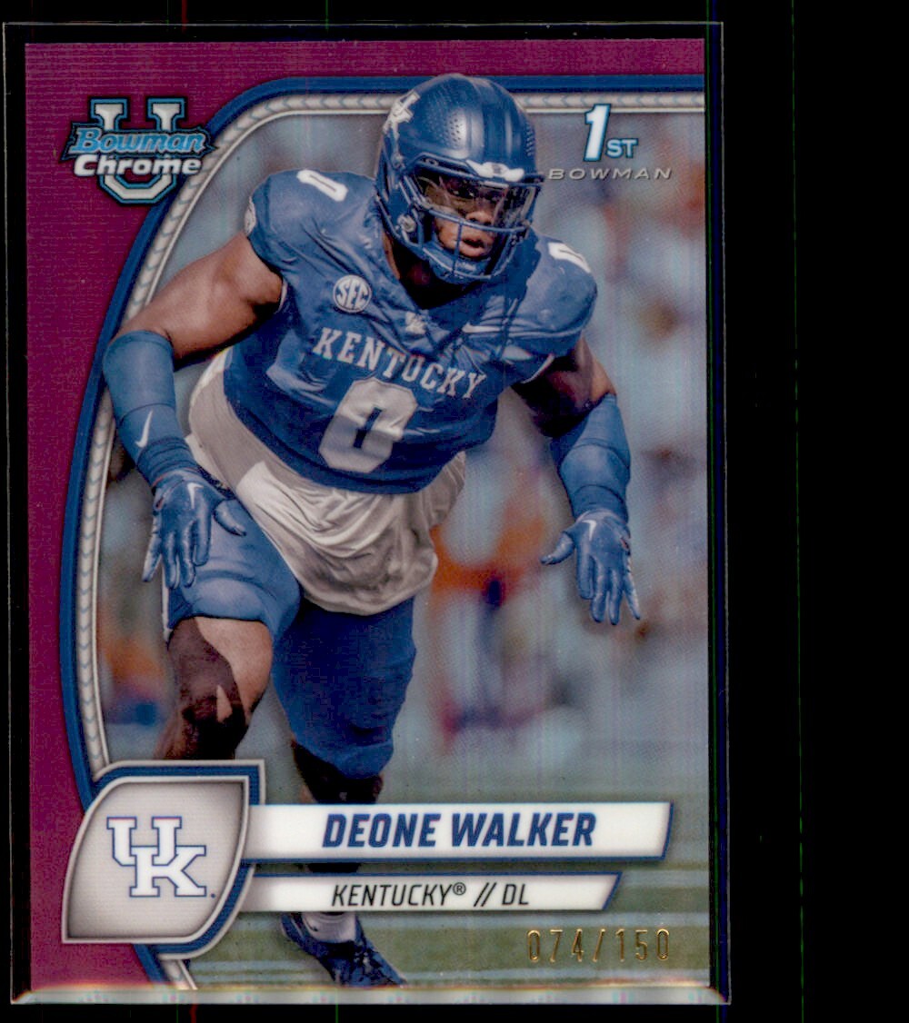 2024 Bowman U Chrome FUCHSIA REFRACTOR Deone Walker #57 74/150