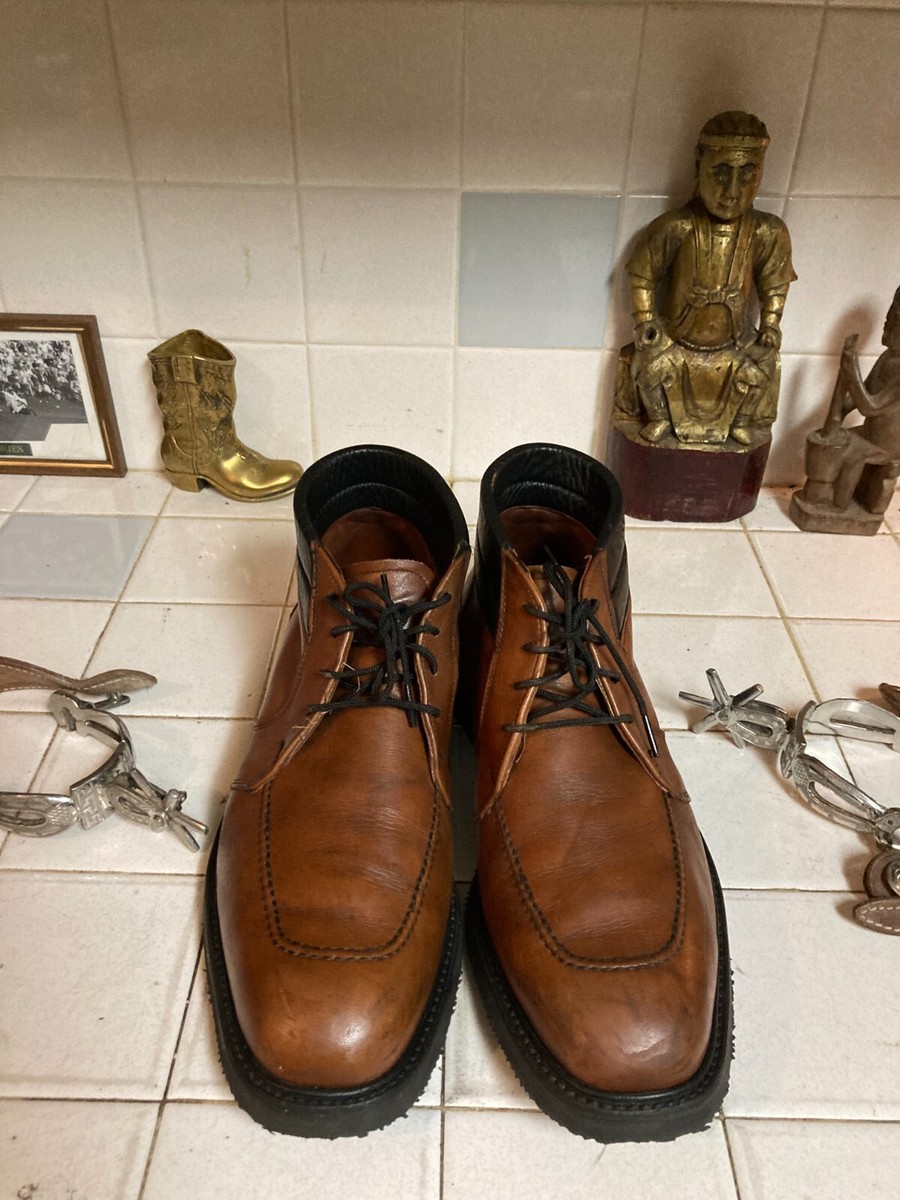 Red Wing AMERICAN Vintage BROWN LEATHER LACE UP WORK CHORE  display picture 1