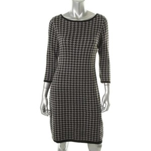 houndstooth sweater dress