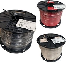 New 500  12 AWG THHN THWN RoHS Stranded 600V Copper Wire Spool Red Black White