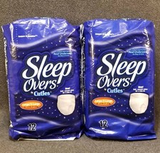 Cuties Sleep Overs Youth Absorbent Underwear Large/ X-Large 60-125 lbs. 2 Packs