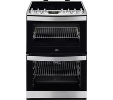 AEG 6000 SteamBake CCS6742ACM 60 cm Electric Ceramic Cooker - U58974