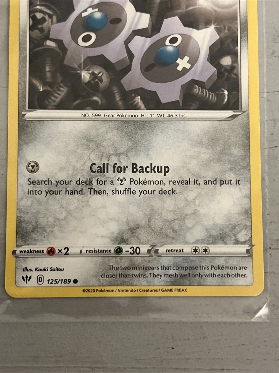 POKEMON CARD KLINK 60 CALL FOR BACKUP 125/189 | eBay