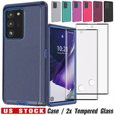 For Samsung Galaxy Note20/Note20 Ultra Rugged Hybrid Case Cover Screen Protector