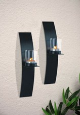 2er Set Wandkerzenhalter Teelichter Teelichthalter Wanddekoration Kerzenhalter