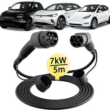 5M Type 2 to Type 2 EV Charging Cable 7.2kW 32A EV Charger dé for VW ID Buzz