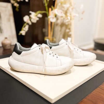 $690 MARNI BANANA WHITE LEATHER SNEAKER 38