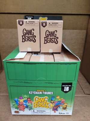 ONE BOX OF 24 PACKS GANG BEASTS FIGURES KEYCHAIN BRAND NEW | eBay