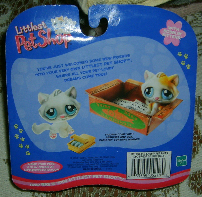 Littlest Pet Shop 2 Kittens Cats with Box NIP 2004 Release Rare | eBay
