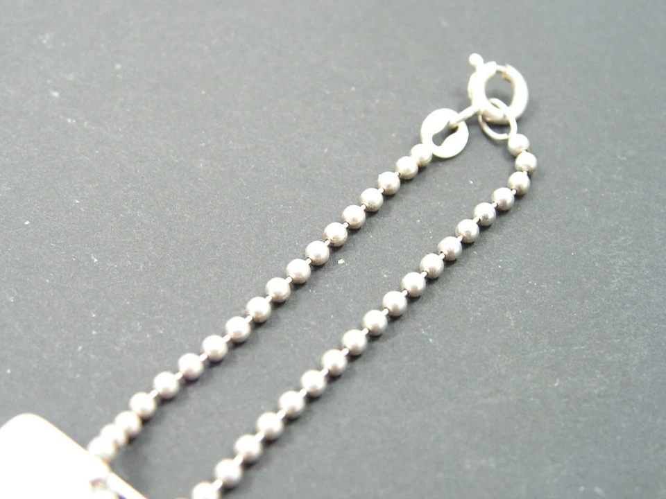 Colgante con etiqueta de perro lingote de plata con sello italiano plata 925 9 g Foto 3 de 4