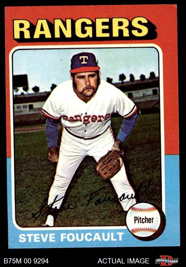 1975 Topps Mini #283 Steve Foucault Rangers 5 - EX