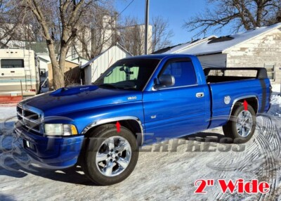 for:1994-2001 Dodge Ram 1500/2500 Stainless Fender Trim Wheel Well Lip 4Pc 2''