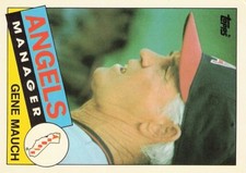 Gene Mauch Topps Tiffany Traded 1985 Baseball Card #81T