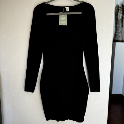 Women s Divided H&M Black Sweater Dress NWT Size M