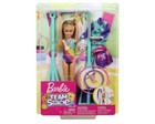 🎁 Barbie Doll Team Stacie Gymnastics Playset Spinning Bar +7 Themed Accessories