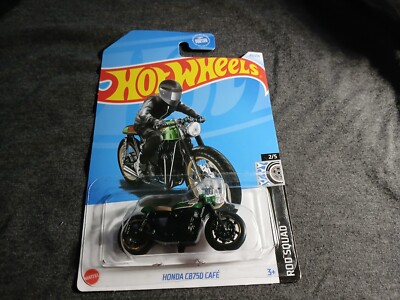2024 Hot Wheels Rod Squad 2/5 Honda CB750 Cafe Green