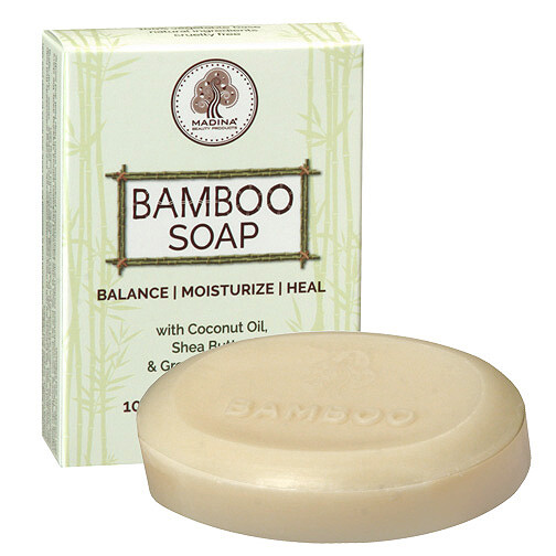 2 BARS BAMBOO SOAP Halal DEEP CLEANSE DETOXIFY VEGETARIAN SHEA/COCONUT/GREEN TEA