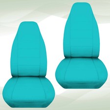 Designcover Front Car Seat Covers Turquoise Fits 04-12 Ford Ranger Bucket Seats