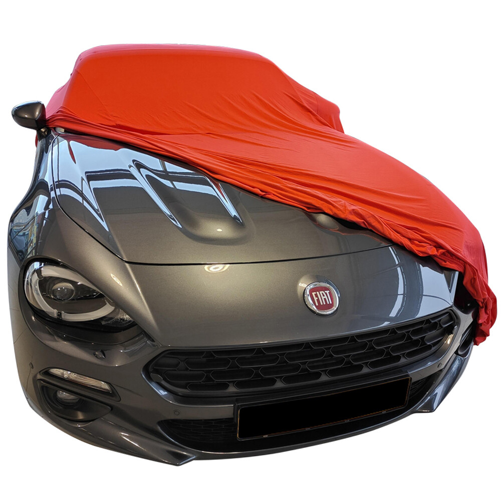 Copriauto da interno adatto per Fiat 124 Spider Copertura Rosso GARAGE COVER
