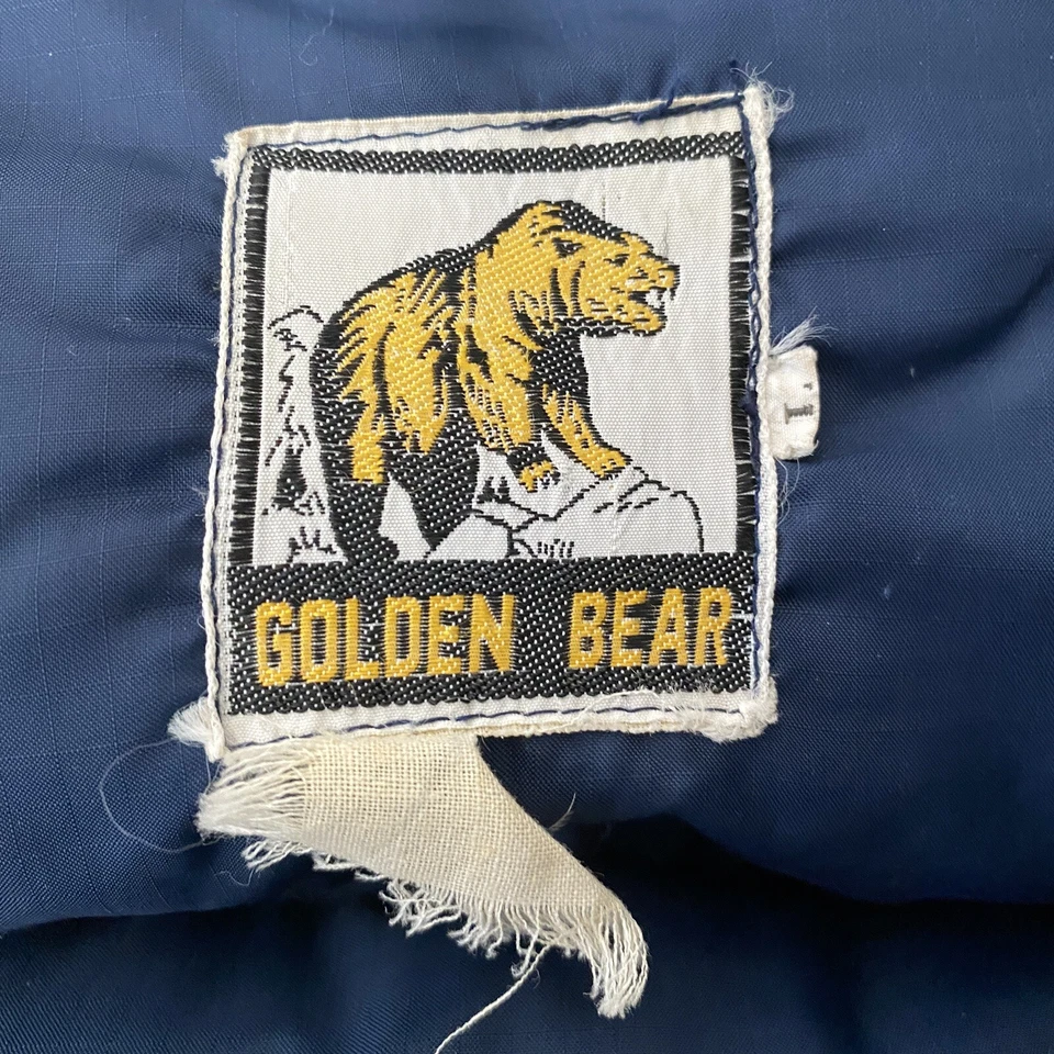 Vintage Golden Bear Blue Down Puffer Jacket Coat Mens Size Large - Image 3 of 4