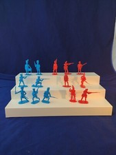 MARX REVOLUTIONARY WAR RED  BLUE PLAYSET FIGURES X14