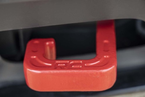 Heavy-Duty Forged Steel Tow Hooks for Jeep Grand Cherokee 15-22 - Red Finish - Picture 9 of 11