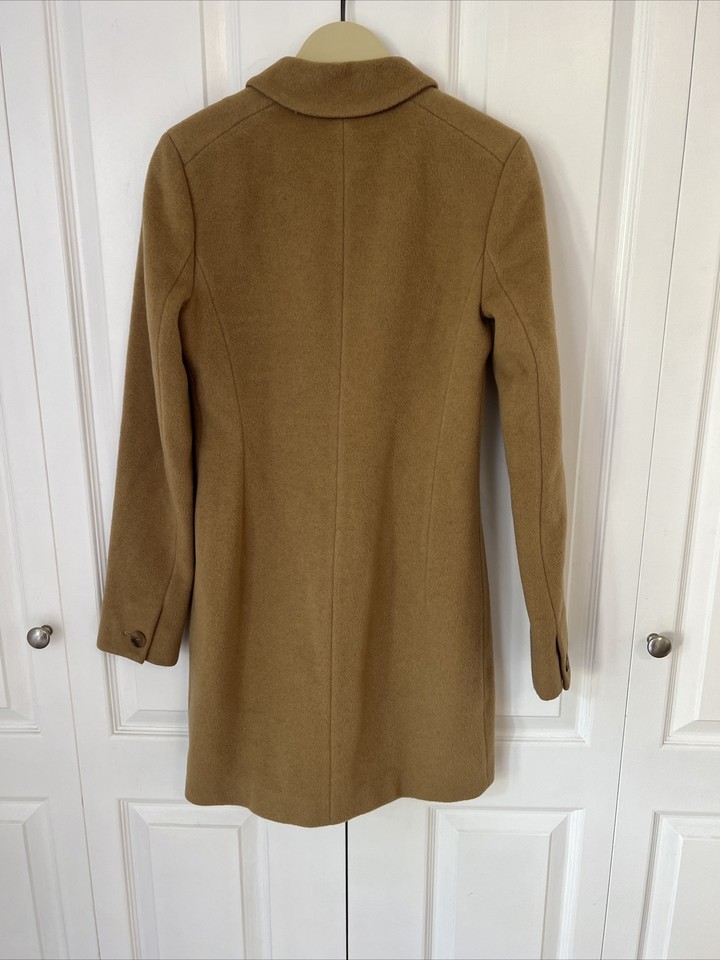 New 328 Aritzia Wilfred Cocoon camel Hair Extra Virgin wool coat Tan