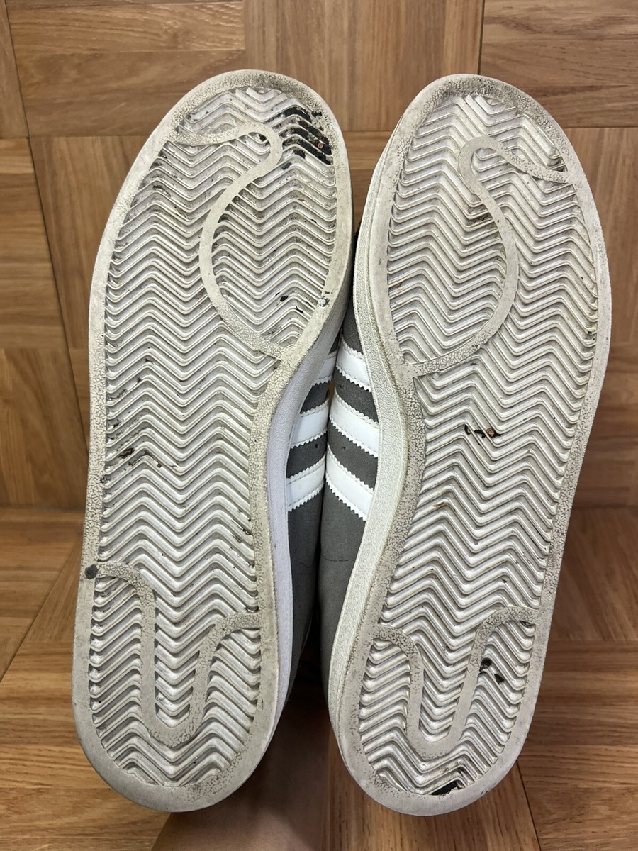 RARE🔥 Adidas Original Campus Wolf Gray White Sz 11 Mens  RARE🔥 Adidas Original Campus Wolf Gray White Sz 12 Mens Shoe 2011 Skateboarding main image 1