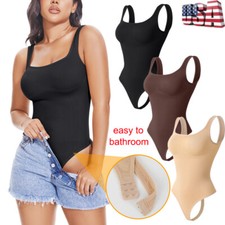 Comfort Women Shapewear Thong Bodysuit Firm Tummy Control Body Shaper Underwear
