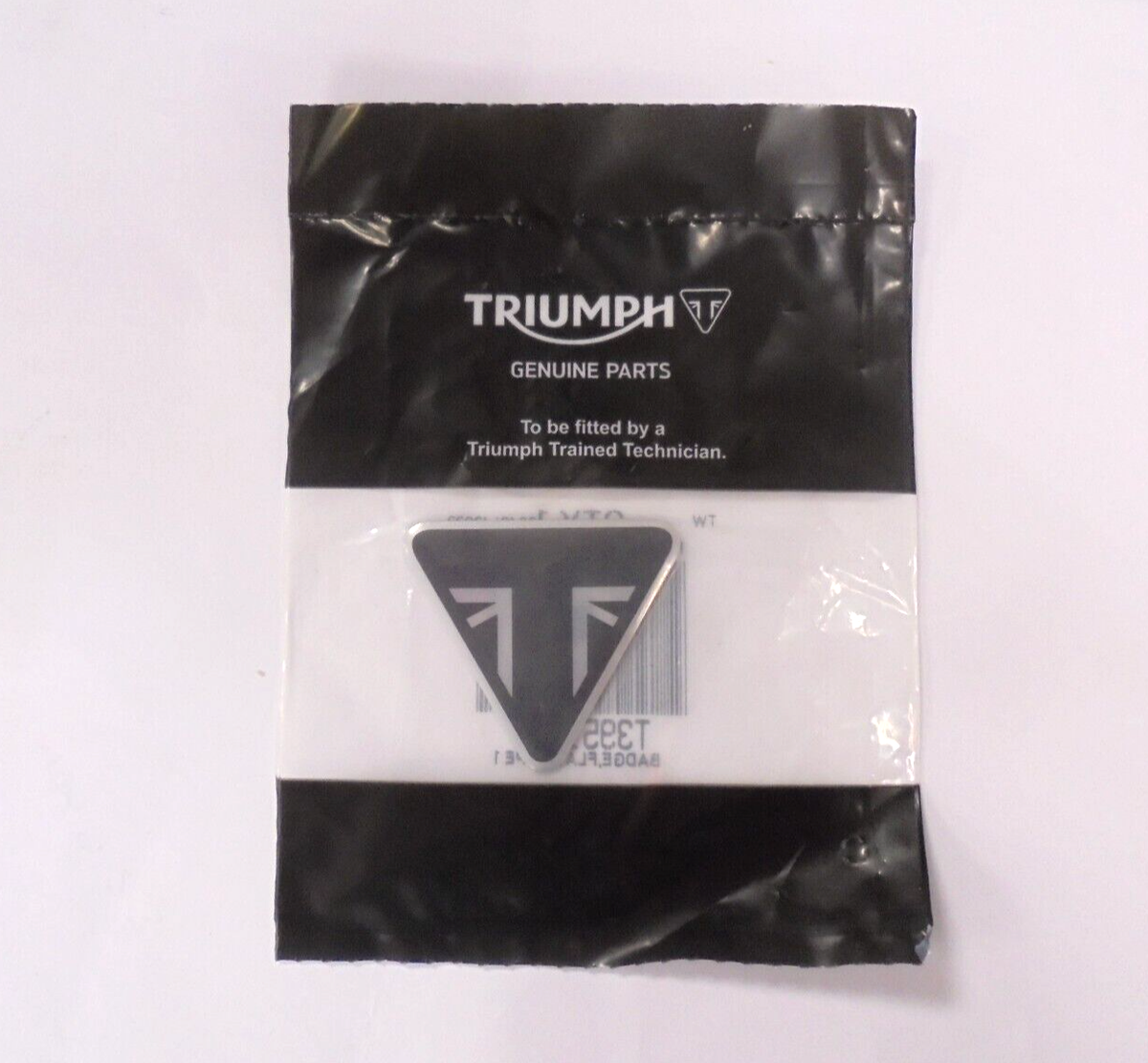 Triumph Motorcycle Union Jack Triangle Engine Cover Badge Logo