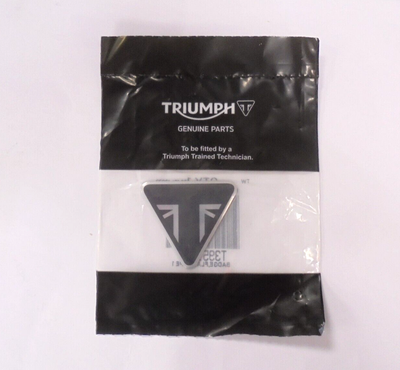 Triumph Motorcycle Union Jack Triangle Engine Cover Badge Logo