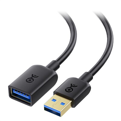 5X LOT SEALED 5Gbps 10 FT. USB 3.0 EXTENSION - GREAT FOR PRINTER, VR, DONGLES